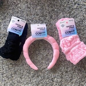 Wash & Prep Pink Headband and Hair Accessories Set